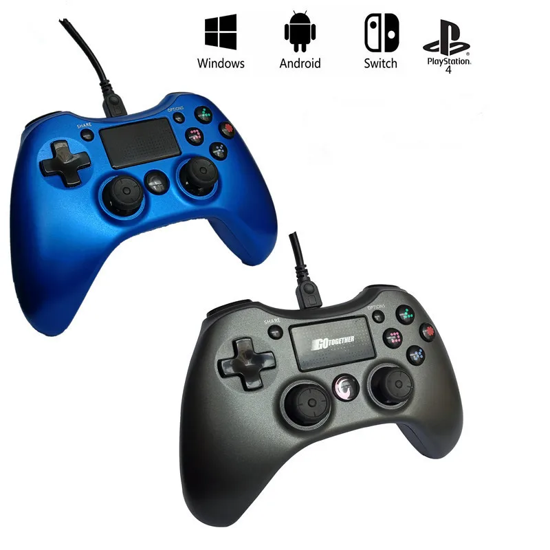 USB проводной геймпад для PS4 контроллер для Playstation 4 консоль для Dualshock 4 джойстик для игр для PS4 PS3 PC Android tv Box tv