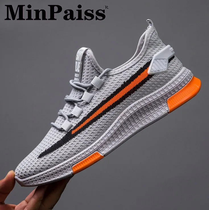 

MIN-PAI New Men's Shoes In Autumn, Leisure Sports Shoes, Breathable Net Shoes, Running Shoes Mesh (Air mesh) Rubber