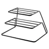Kitchen iron three-tier dish rack cabinet layered shelf plate tableware storage   organize drain 3