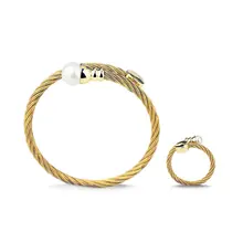 A03 браслет из нержавеющей стали набор колец женский темперамент ювелирные изделия дамы подарок античный дизайн женский браслет Элегантные Подвески