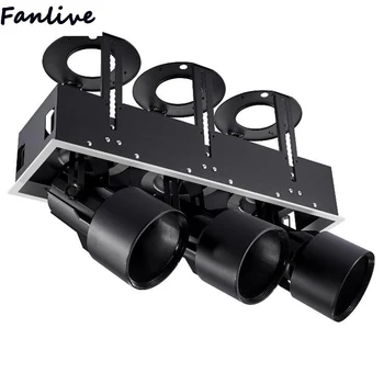 

6pcs Adjustable angle Ceiling 1/2/3 heads creative loft Cafe / Cloth Store Down Corridor Light Led Lamps 110V 220V