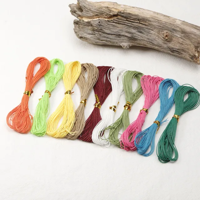 String Friendship Bracelet Making  Color Cord Bracelet Cotton - 10m 27  Cord Diy - Aliexpress