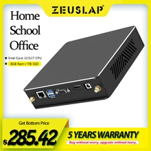 ZEUSLAP 8GB RAM 1TB SSD Intel Core i7 3770 i5 3470 i3 2120 Mini PC Win10 5G WiFi Gigabit Ethernet VGA HDMI compatible con PC de escritorio