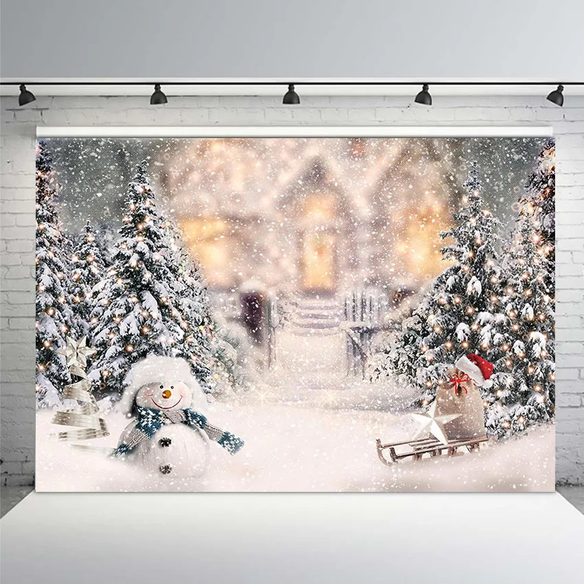 

Photography Backdrop Christmas Holiday Family Party Photo Background Snowy Wooden Newborns Baby Studio Photobooth Floordrop