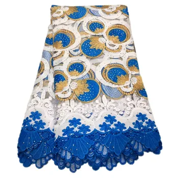 

Latest style African tulle Lace Fabric 5 yards High Quality Embroidery French net Lace fabric Materials for Wedding dress