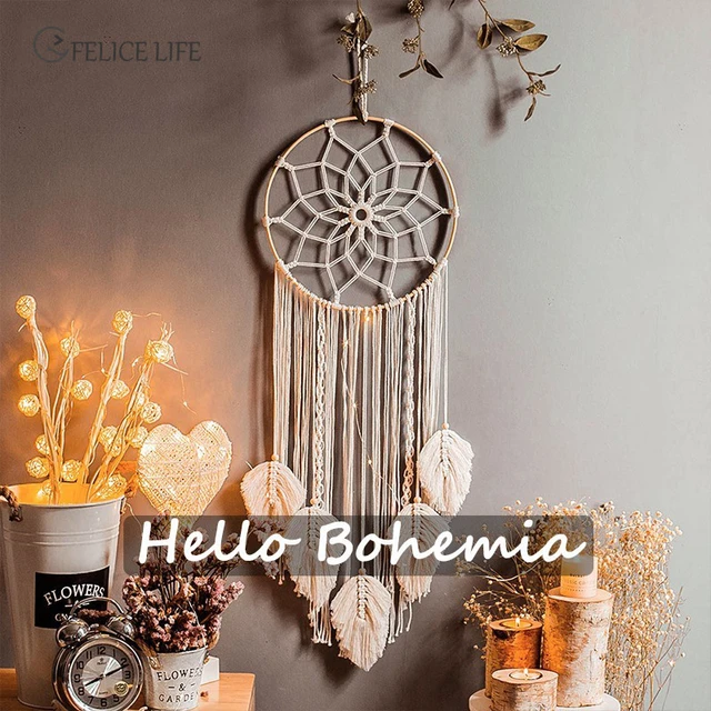 macrame wall hanging decor bohemian tapestry