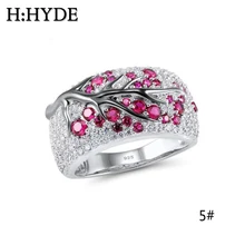 H: HYDE Блестящее дерево кольцо «ветка» из красного/синего/зеленого/фиолетового кристалла кольца с листьями для женщин уникальное панк ветка обручальное кольцо ювелирные изделия