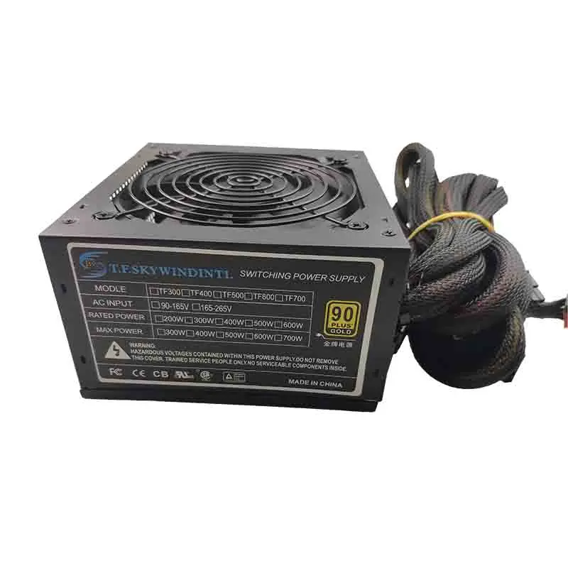 Настоящий 600 Вт блок питания для ПК 600 Вт ATX PSU блок питания ПЗУ PFC бесшумный вентилятор ATX 24pin 12 в ПК компьютер SATA игровой блок питания для ПК