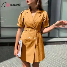 Conmoto элегантный винтажный буф вечернее платье женские короткие