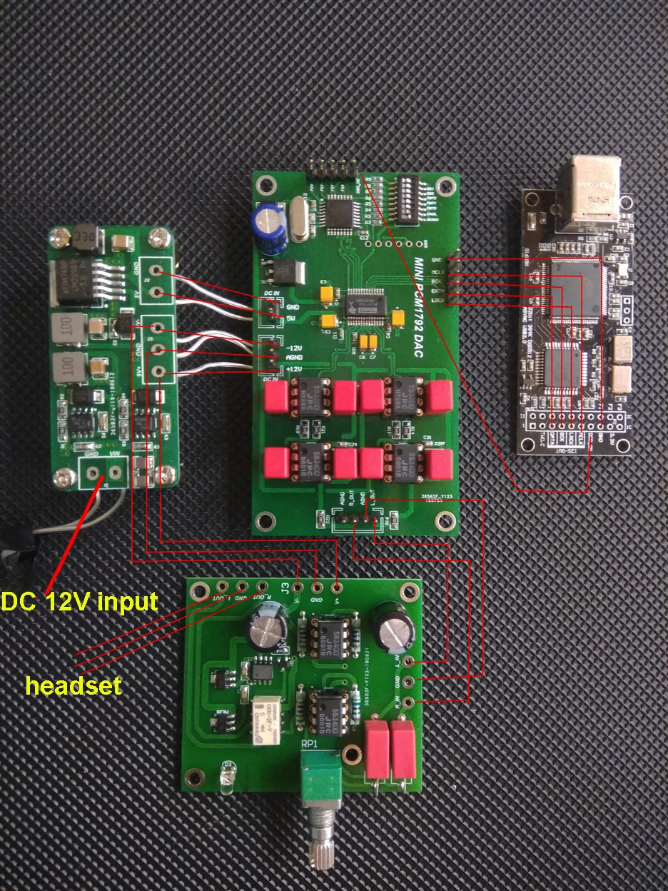 HIFI PCM1792 DSD DAC аудио декодер собранная плата 24 бит 192 кГц Поддержка двойной параллельный режим H006