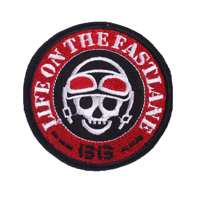 &quotСделай сам&quot Пилот череп нашивки на одежду Вышитые заплаты логотипа ткани