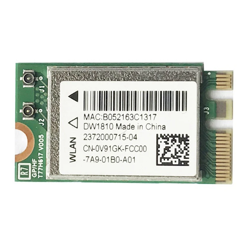 DW1810 Tích Mạng AC M.2 NGFF 2 Băng Tần 2.4G/5G Không Dây Bluetooth 4.1 card Mạng wifi card for pc