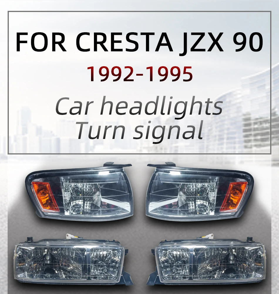 Фары фары указатели поворота для Toyota Cresta Jzx90 Gx90 Lx90 2003 1994 1995 без лампы | Автомобили и
