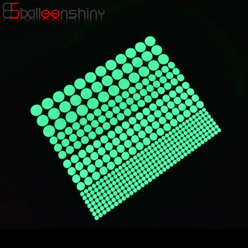 

Balleenshiny Glow In The Dark Sticker Luminous Star DIY Phosphorescent Wall Stickers for Baby Bedroom Wall Decals Home Decor