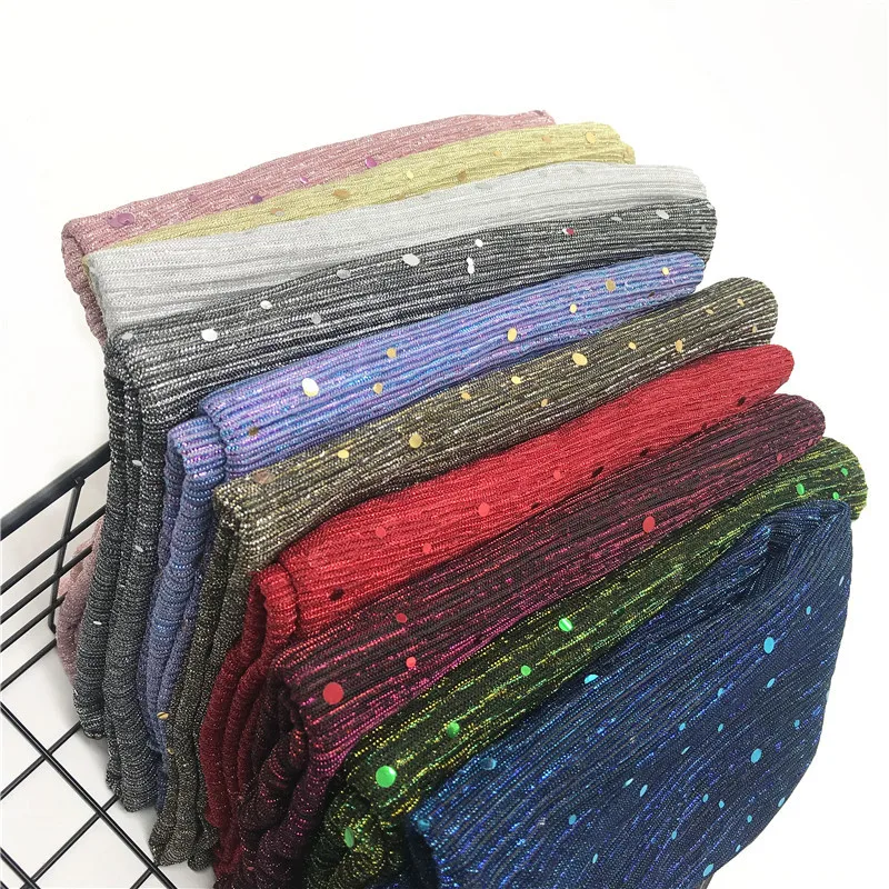 

70*165CM Solider Colors Shinny Sequins Silver Visecose Hijab Scarf Spring Plain Wrap Muslim Hijabs Muslim Scarves/Scarf