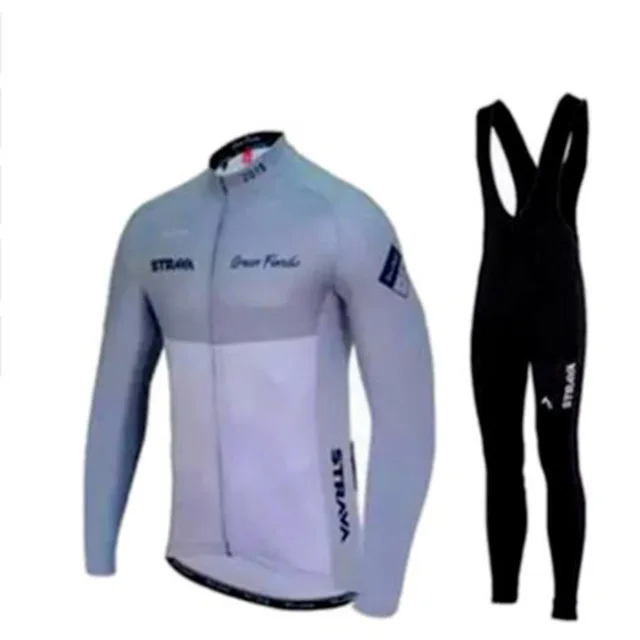 strava длинный рукав Велоспорт Джерси Набор мужская одежда go pro roupa de ciclismo maillot ciclismo Велоспорт ropa ciclismo hombre - Цвет: C14