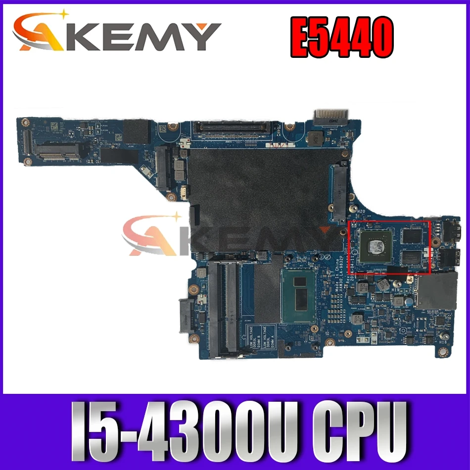 Материнская плата для ноутбука Latitude E5440 CN-08XGRY 08XGRY 8XGRY VAW30 LA-9832P с SR1ED I5-4300U CPU DDR3L