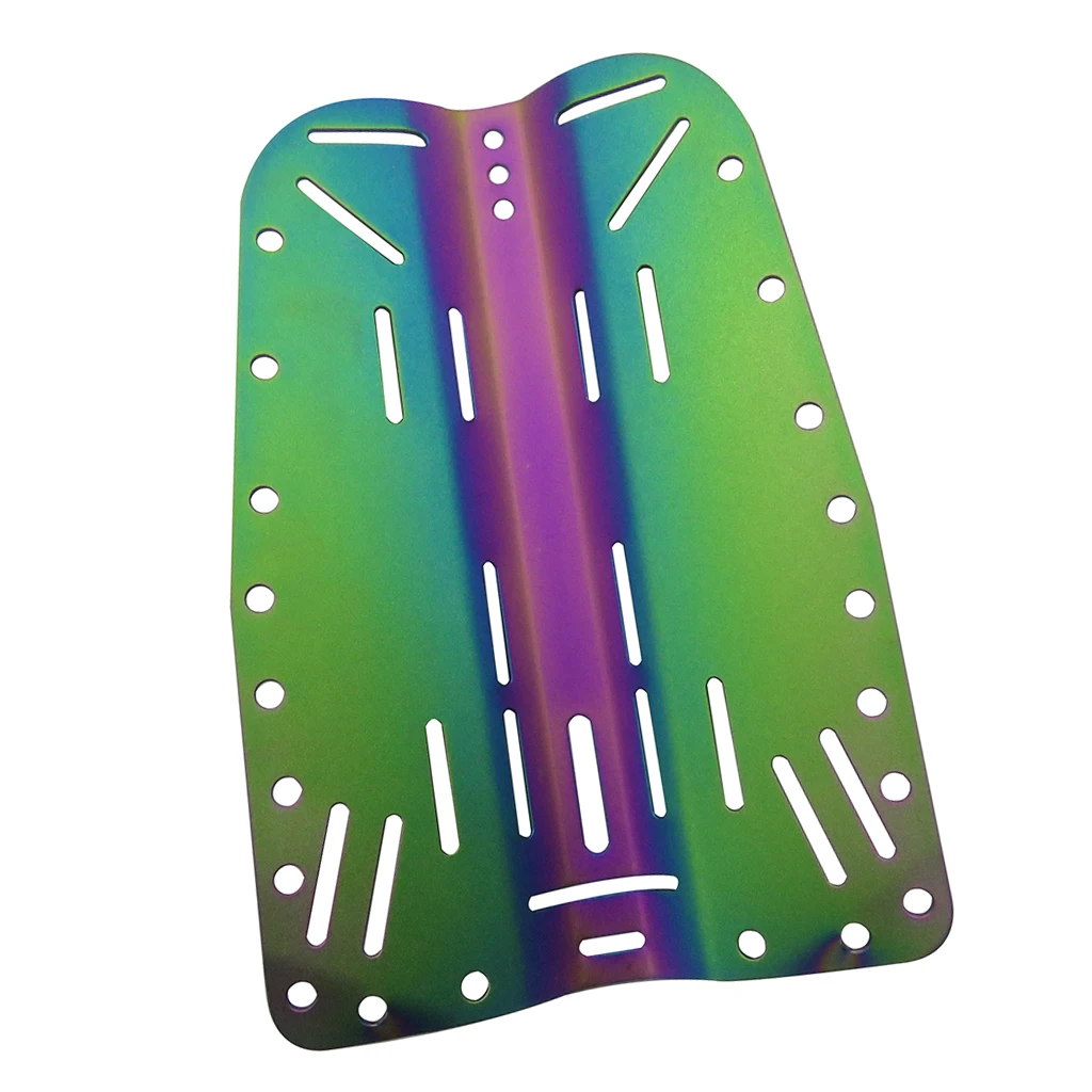 Lightweight Titanium Alloy Dive Backplate Scuba Diving BCD Harness Back Plate Scuba Diving Back Plate for Water Sports 