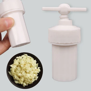 

Practical Kitchen Cooking Tools Garlic Press Crusher Presser Screw Squeeze Peeler White Garlic Crusher