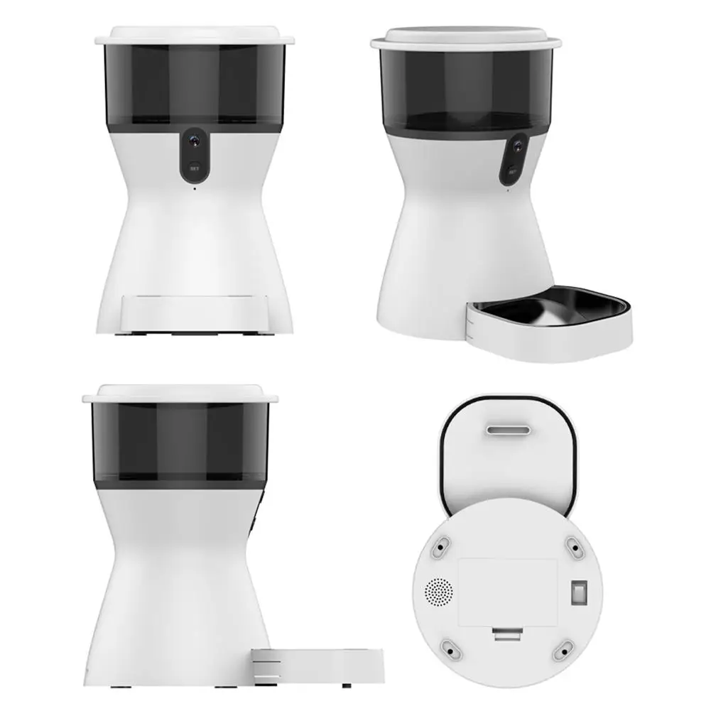 

Pet Automatic Feeder Dog Dispenser Feeder Video Recorder Programmable Timer Remote Control Feeding For Cat Dog Auto Feeders