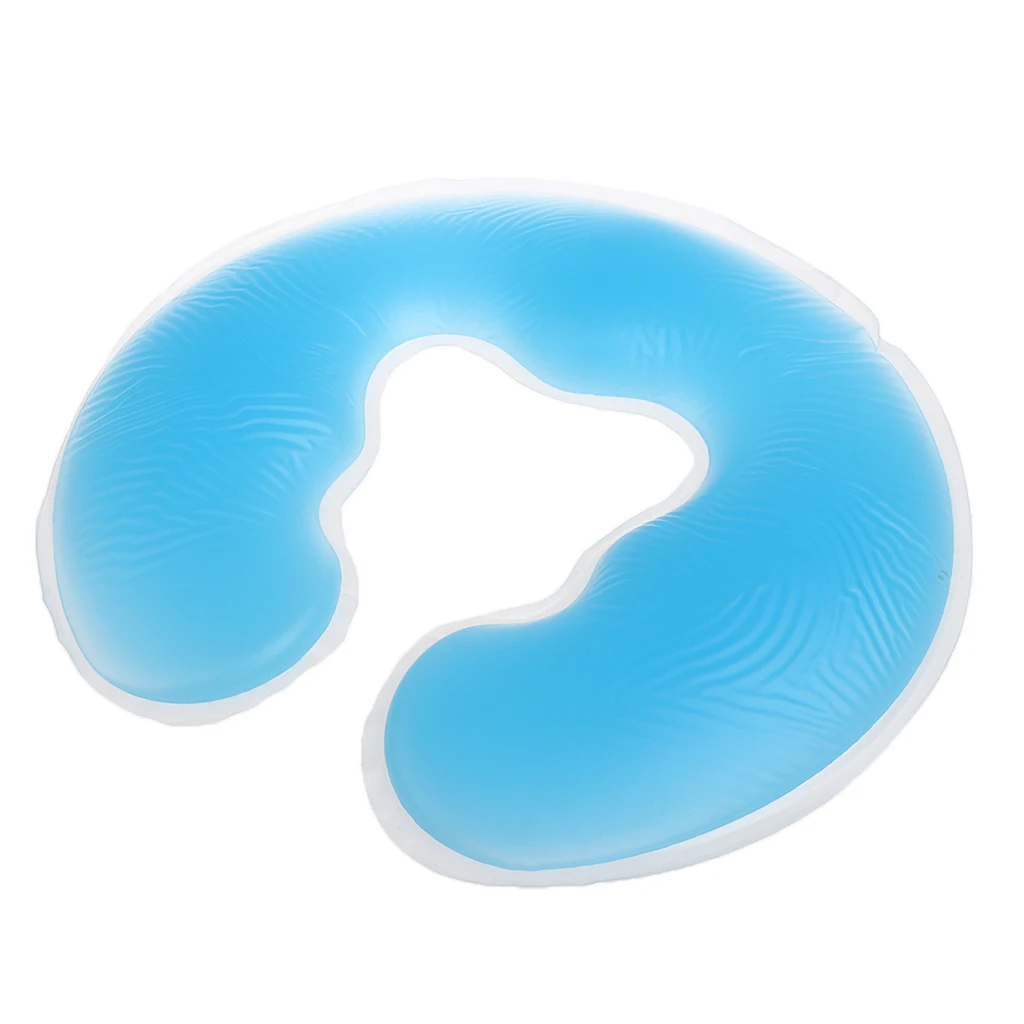 Silicone Salon SPA Massage Pillow Table Cradle Face Down Pillow Head Rest Cushion Beauty Pad, 28 x 26 cm 