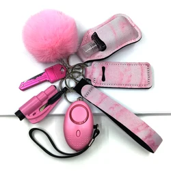 Porte clés rose d'auto défense pour filles, protection De fenêtre Invisible, gobelet d'alarme, cadeau De sécurité personnelle 