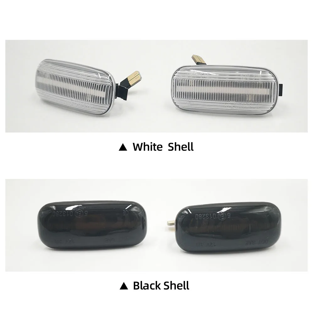 Car flashing 2Pcs Flowing Car Side Marker Light for Audi A2 A3 A4 A6 A8