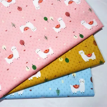 

100%cotton Children's Fabric Sale By Meter Household Furnishing Apparel Quilting Material Printed Sheep Home Decorations
