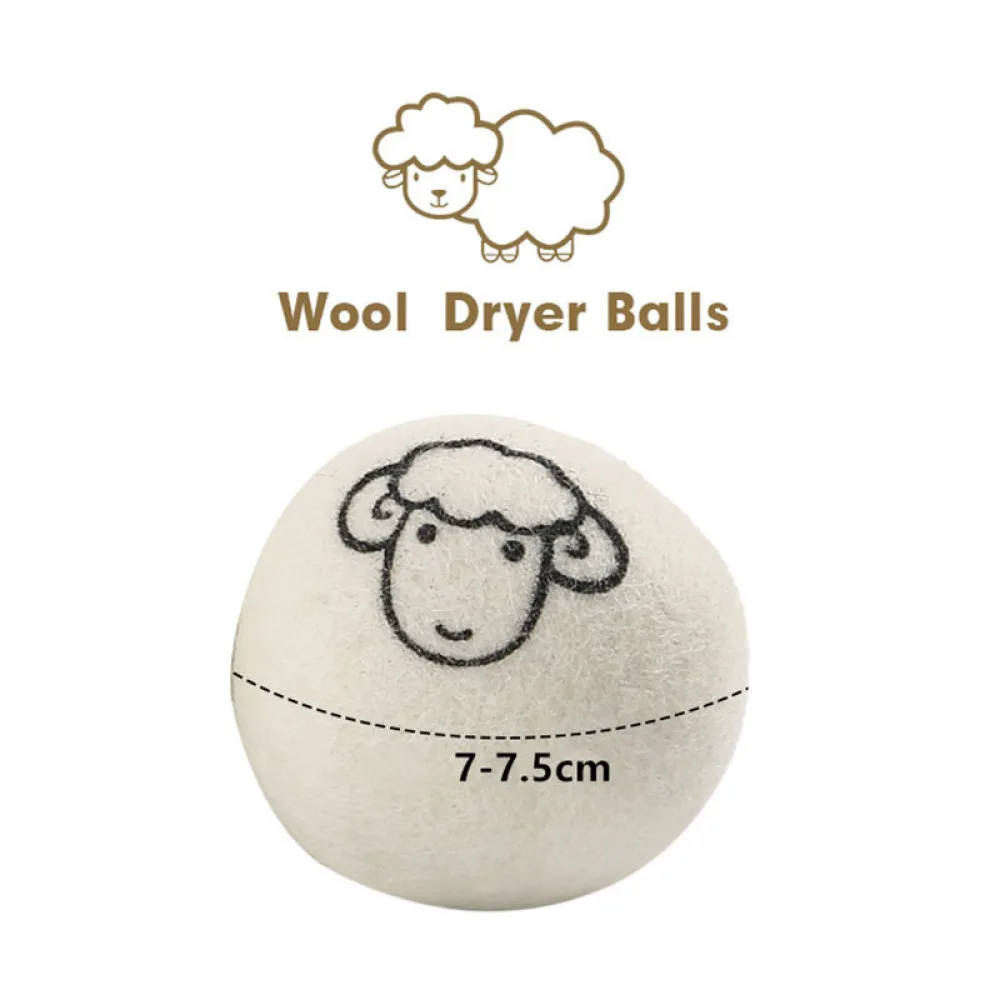1/3/6pcs New Type Of Drying Wool Ball 5CM Anti-Entanglement Household Drying Clothes Washer Dryer Special Ball Drying Bal