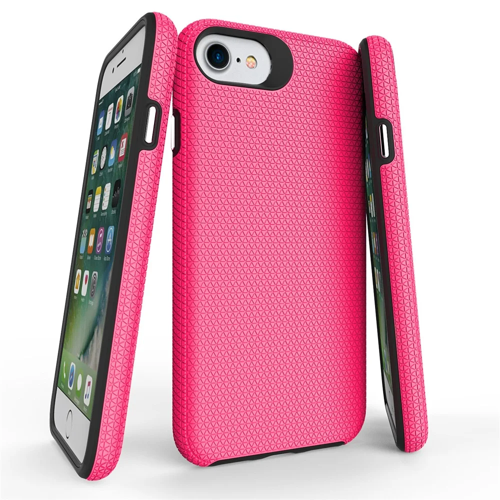 Neon Pink Прочный армированный чехол для iPhone XR Xs Max, анти-амортизация, жесткий сверхпрочный ТПУ чехол на заднюю панель, неоновый спортивный чехол для девочек iPhone 7/8 - Цвет: Neon Pink