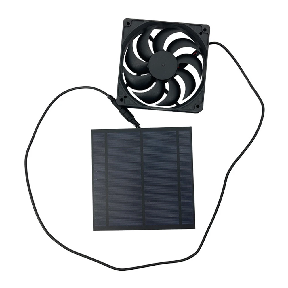 Extractor de aire de Panel Solar para exteriores, ventilador de 5W y 6V, Extractor de aire para invernadero, hogar, Camping, aire libre, electrodomésticos domésticos