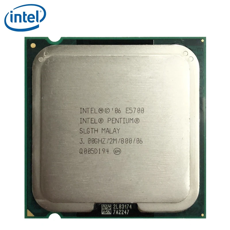Двухъядерный процессор Intel Pentium E5700 3 ГГц 2 Мб 800 65 Вт Разъем LGA 775 протестирован 100%
