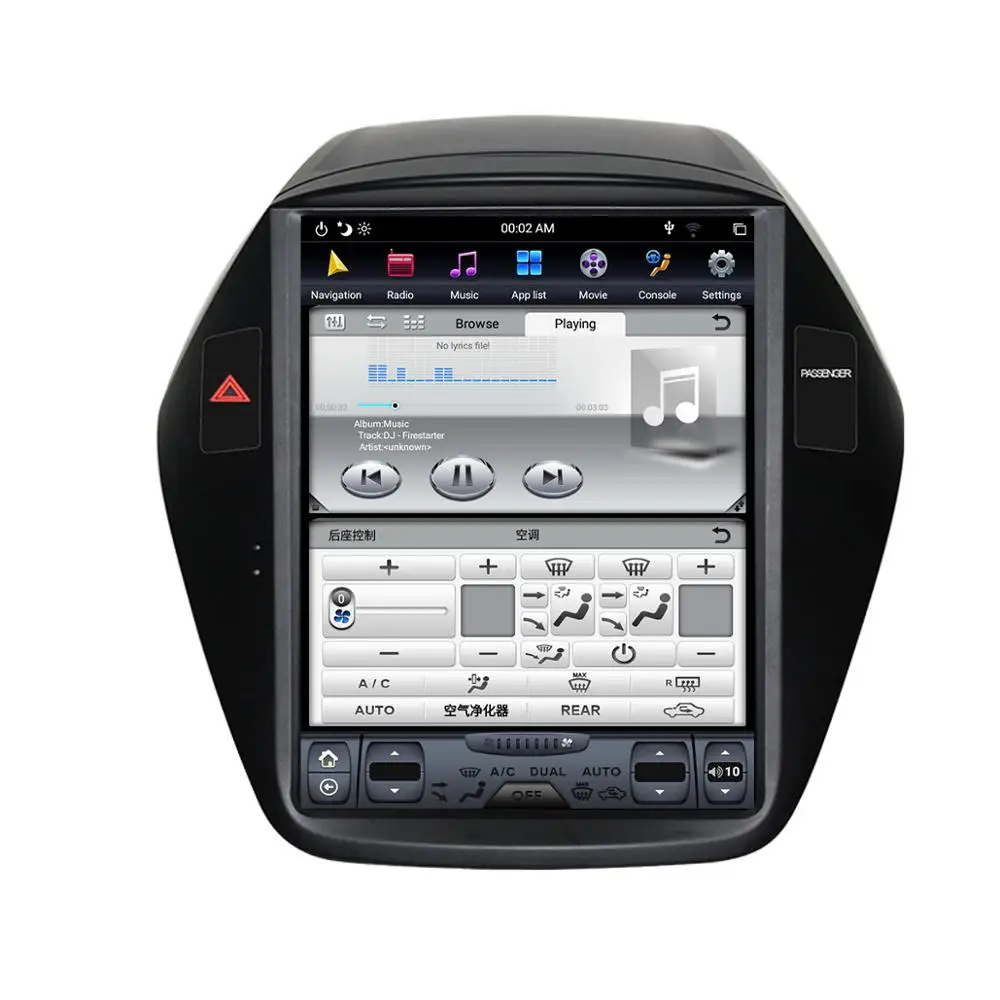 Android 9,0 Tesla вертикальный экран Автомобильный плеер gps навигация для hyundai IX35 2009- аудио dvd-плеер 1920*1080