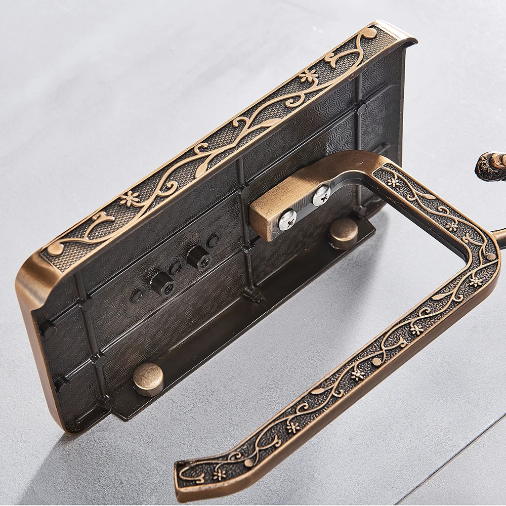 Rozin Zinc Alloy Bathroom Toilet Paper Holder Mobile Phone Holder With Shelf Bathroom Towel Rack Toilet Paper Rack Tissue Box Towel Rack Toilet Paper Holder Toilet Paper Rack Toilet Roll Holder Tissue Holder