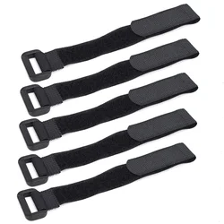 5-Pack Universal Bicycle Handlebar Strap: Nylon Tie for Securing Flashlights and Accessories (20X200mm black)