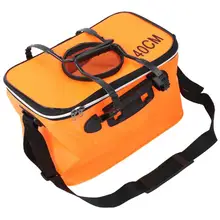 23L EVA складное рыболовное ведро телескопическое утолщенное рыболовное ведро свежей рыбы Watrer сумка с двусторонней металлической молнией 40*24*24 см