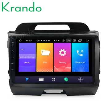 

Krando Android 9.0 9" IPS Big Screen Full touch car Multimedia player for Kia Sportage 2010-2014 navigation system No 2din DVD