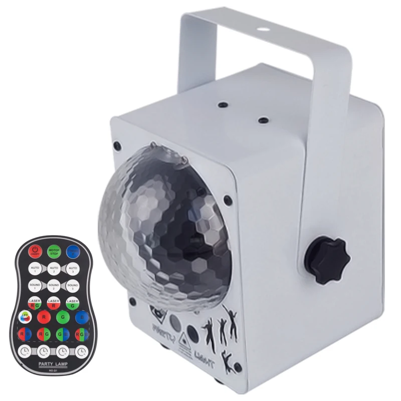 

WUZSTAR Sound Conrtol RGB LED Christmas Party Lights Colorful KTV Atmosphere Decoration Lighting Indoor Projector Laser Light