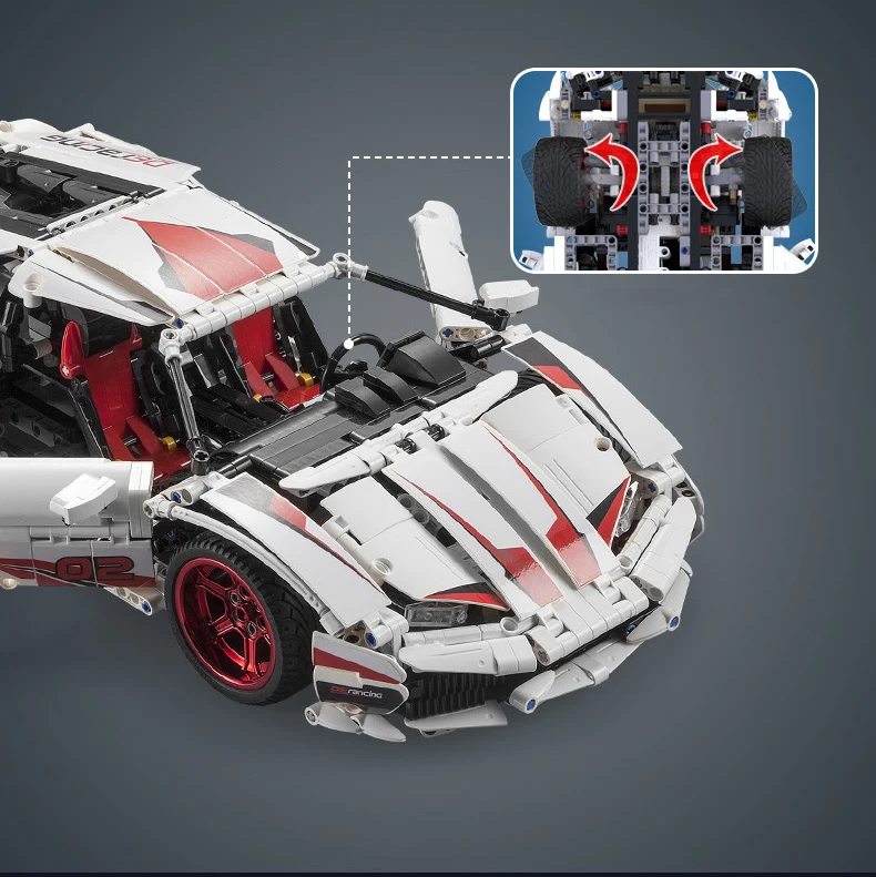 Technic 2,4 Ghz блок дистанционного управления на радиоуправлении 1:10 масштаб bull логотип Германия lambt LP610 модель спортивного автомобиля rc игрушка с коллекцией светильник