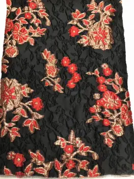 

high quality J-9332 african net lace fabric Pretty design embroidered tulle mesh lace fabric