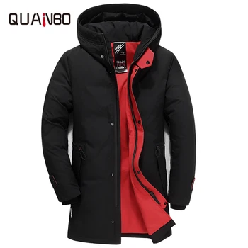 

Fat Men Down Coat 2019 New Winter Thick Warm Long Down Jacket Fashion Casual Hooded 90% White Duck Down Male Parkas 4XL 5XL 6XL