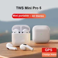 Dla Mini Pro 5 TWS słuchawki Bluetooth słuchawki gamingowy zestaw słuchawkowy prawdziwe bezprzewodowe wkładki douszne do telefonów połączenie bez użycia rąk In-Ear Fone De