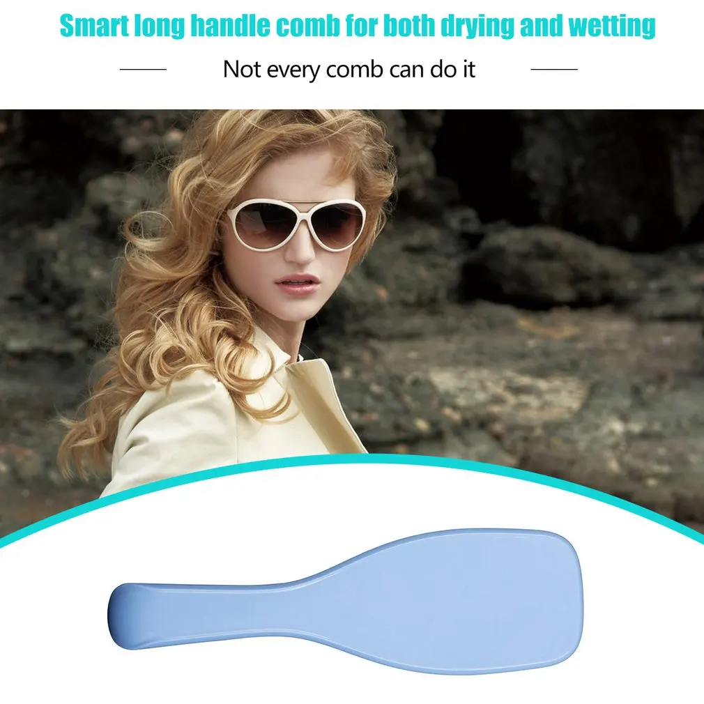 Portable Dexterous Long Handle Comb Wet And Dry Comb Solid Color Combs Hair Combs Hairdressing Tools 1 Portable Dexterous Long Handle Comb Wet And Dry Comb Solid Color Combs Hair Combs Hairdressing Tools 4