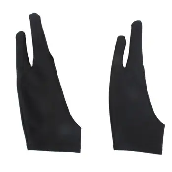 

1Pc Unisex Two-Finger Painting Glove For Graphics Drawing Table Sketching Artists Anti-Fouling Stretchable Mittens Free Size