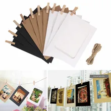 10 шт крафт-бумага фоторамка DIY 7 дюймов домашний Настенный декор для свадьбы День Рождения Вечеринка настенная рамка для фотографий и картин домашний подарок