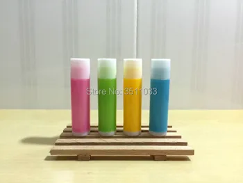 

100/200pcs 5G Colored Direct Filling Lip Balm Tube Plastic Empty Cosmetic Lipstick Container Pink Red Green Blue Lipstick Bottle
