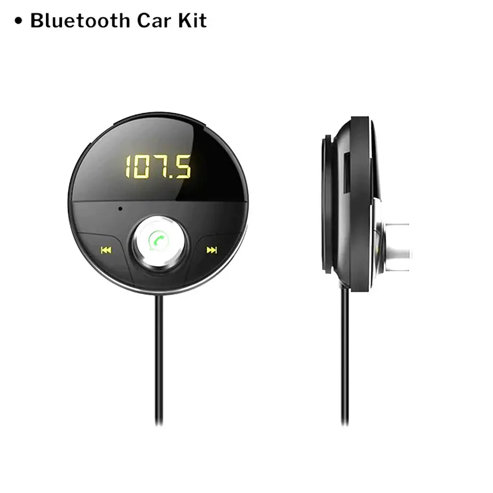 Without charger Mp3-плеер автомобильный fm-передатчик Авто умный беспроводной Bluetooth передатчик Hands-Free TF карта 12-24V HY-62 электронный - Формат цифровых медиаданных: Without charger