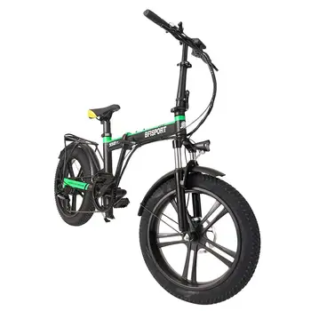

Electric Bicycle Snow Bike Portable Foldable Mountain Bike With Large Capacity Lithium Ion Battery 250W 30km With Bicycle Seat