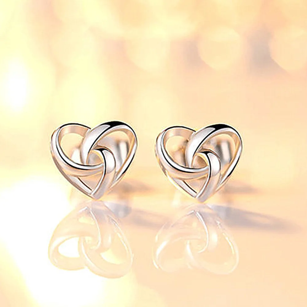 Женские серьги-гвоздики в форме сердца 1 пара | Украшения и аксессуары