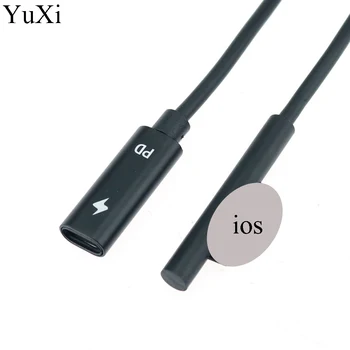 YuXi USB Type C PD Converter for Microsoft Surface Pro 6 5 4 3  Laptop Power Supply Adapter Charging Cable Cord for Surface Go док станция для microsoft surface pro 4 3 0 до usb 5 6